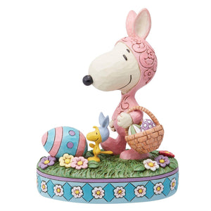 Jim Shore Snoopy & Woodstock Easter Figurine