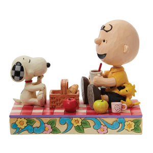 Jim Shore Peanuts Snoopy, Charlie Brown & Woodstock Figurine