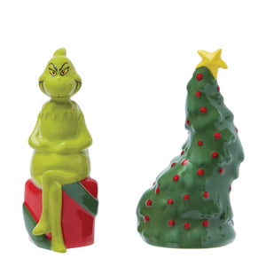 Grinch & Tree Salt and Pepper Shakers 3.5"