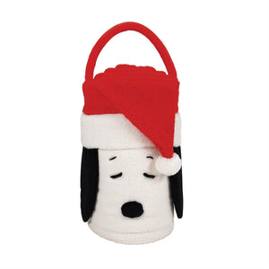 Snow Throw Blanket Santa Snoopy