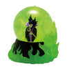 Disney Showcase Maleficent with Green Flame Light Up Waterglobe 5.5"