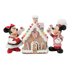 Possible Dream Minnie and Mickey's Gingerbread House 6"