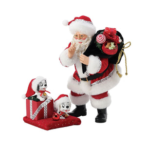 Possible Dream 101 Reasons to Love Christmas Santa with Dalmatian Puppies 10"