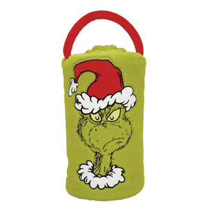 Snow Throw Blanket Angry Santa Grinch