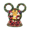 Disney Jim Shore First Edition Mickey Minnie Holiday LED Light Diorama Magical Winter Moments 7.75"
