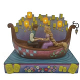 Disney Jim Shore Tangled Boat with LED Lighted Lanterns 8.25" Figurine A Dream Come True