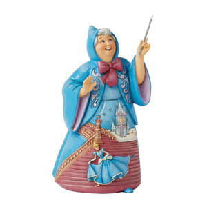 Disney Jim Shore Cinderella's Fairy Godmother 6.25" Figurine Midnight Magic