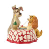 Jim Shore Disney Traditions Lady & Tramp Spaghetti Scene