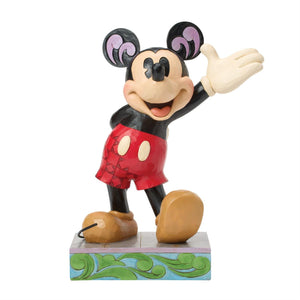 Disney Jim Shore Waving Mickey Statue Figurine 14.5" Hello Pal