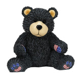 BOYDS BEARS Bubba Bearsevelt Americana Black Bear Figurine 4.25"
