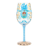 Disney Lolita Wine Glass Cinderella Midnight Dreams 9"