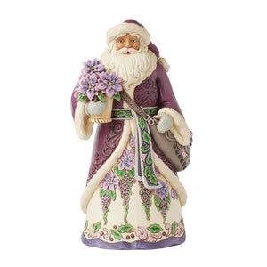 Jim Shore Purple Santa "Royal Holiday Cheer" 10.5" Figurine