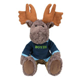 BOYDS BEARS Marshall Moxley Dressed Moose Stuffed Plush 18.5"