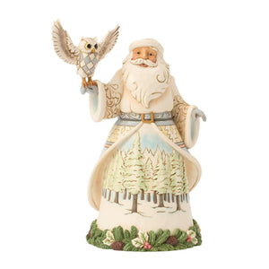 Jim Shore Santa's Woodland Messenger Flying Owl Figurine 9"
