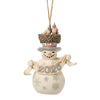 Jim Shore 2025 Dated Woodland Snowman Ornament, 4.5"
