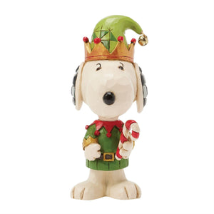 Jim Shore Peanuts Snoopy Christmas Elf Min Figurine 3.75"