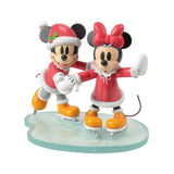 Disney Showcase Mickey & Minnie Ice Skating Figurine 6"