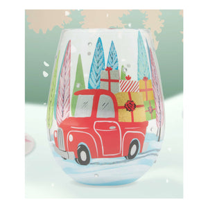 Christmas Lolita Stemless Wine Glass Christmas Haul 4.5"