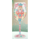 Christmas Lolita Wine Glass Nutcracker Delight 9"