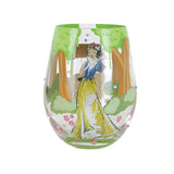 Disney Lolita Stemless Wine Glass Snow White Happily Ever After 5"