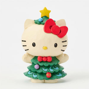 Sanrio Jim Shore Figurine Hello Kitty in Christmas Tree Dress 3.74"