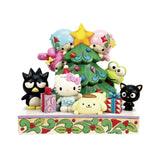 Jim Shore Sanrio Hello Kitty & Friends Christmas Tree Figurine 6.6"