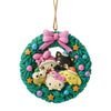 Sanrio Jim Shore Ornament Hello Kitty & Friends Wreath with Pink Bow 3.74"