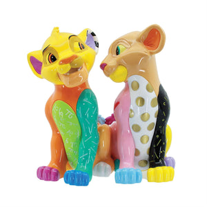 Disney Britto Simba & Nala 8"  Figurine