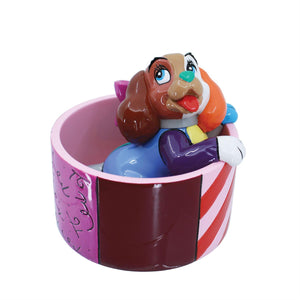 Disney Britto Lady and Tramp 70th Anniversary Hatbox 3.25" Mini Figurine