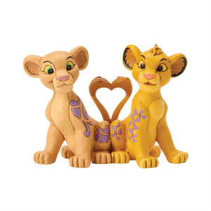 Jim Shore Disney Traditions Simba & Nala Heart Tails