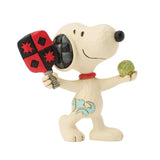 Peanuts by Jim Shore Snoopy Playing Pickleball Mini