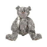 BOYDS BEARS Teddy McBearsley Gray Bear Stuffed Plush 9"