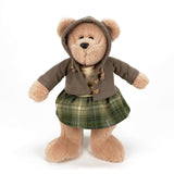 BOYDS BEARS Amelia McButtons Dressed Teddy Bear Stuffed Plush 8"