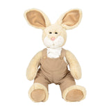 BOYDS BEARS Hoppity McButtons Dressed Cream Bunny Stuffed Plush 9"