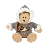 BOYDS BEARS Hudson McButtons Dressed Tan Bear Stuffed Plush 8"