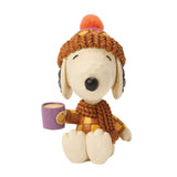 Jim Shore Peanuts Snoopy Cozy Drink for Fall Figurine 4.25"