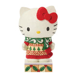 Jim Shore Sanrio Hello Kitty with Christmas Knit Scarf Figurine 6.3"