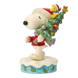 Jim Shore Hallmark Exclusive Peanuts Snoopy and Woodstock "Our Little Tree" Figurine