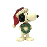 Snoopy with Heart Wreath Mini Figurine 3.25"