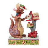 Disney Jim Shore Winnie the Pooh Kanga & Roo's Holiday Wish Christmas Figurine 5.25"