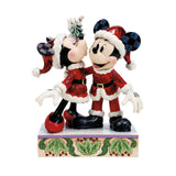 Disney Jim Shore Mickey and Minnie Mistletoe Kiss Figurine 6.75"