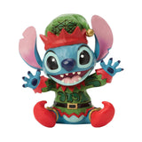 Disney Jim Shore Stitch Christmas Elf Mini Figurine 3.75"