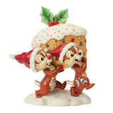 Disney Jim Shore Chip & Dale Stealing Fruit Cake Figurine 4.25"