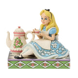 Disney Jim Shore Alice with Teapot A Cup of Curiosity Figurine 4"