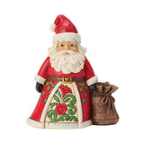 Jim Shore Christmas Santa with Toy Bag Mini Figurine 3.5"