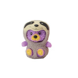 Bear Lala with Interchangeable Outfit Sloth Bear Squishy 2.5"
