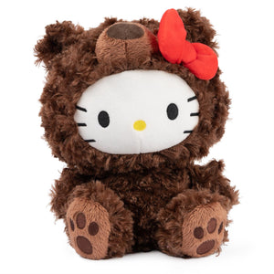 GUND Hello Kitty Brown Bear Stuffed Plush