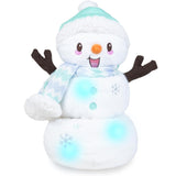 Snowfrost the Snowman Lights Up and Bobs Up and Down Singing Plush 12"