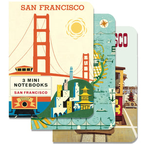Vintage San Francisco Mini Notebooks, Set of 3