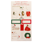 Peanuts Snoopy Gold Foil Holiday Gift Stickers & Labels
